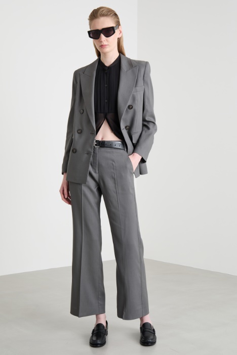 Georgette and satin blouse Intrend