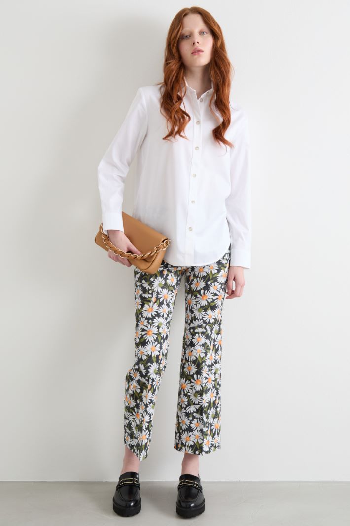 Stretch poplin shirt Intrend