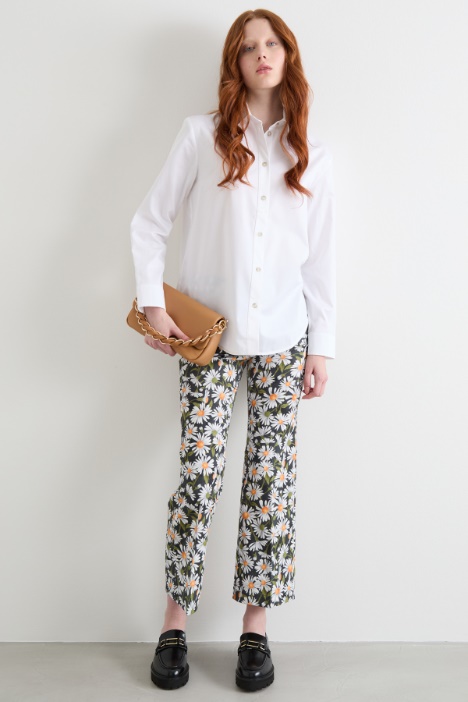 Stretch poplin shirt Intrend