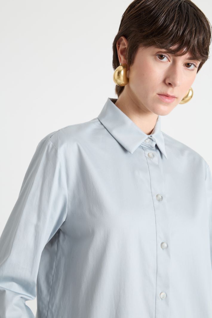 Stretch poplin shirt Intrend - 3