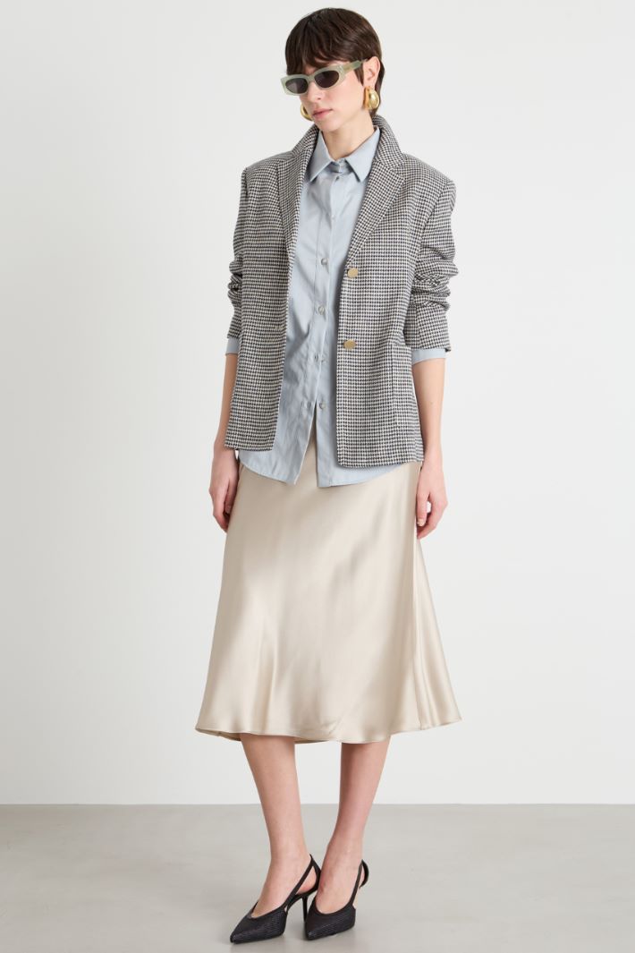 Stretch poplin shirt Intrend