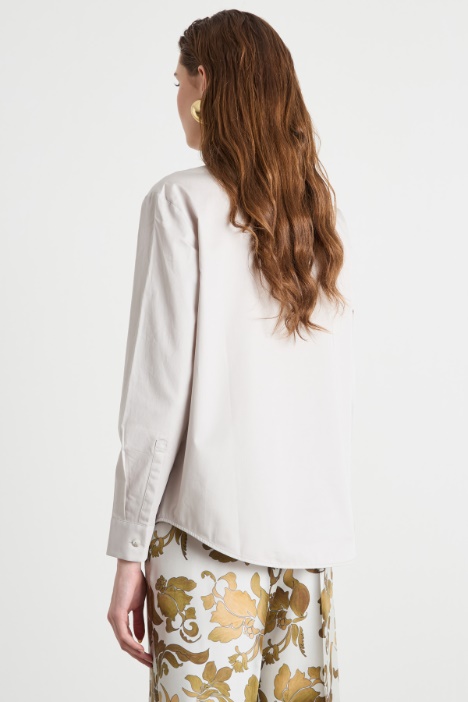 Camicia in popeline stretch