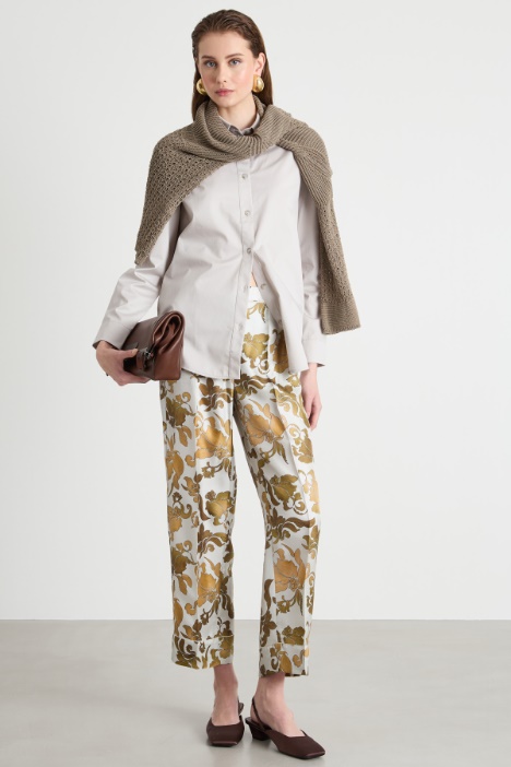 Stretch poplin shirt Intrend