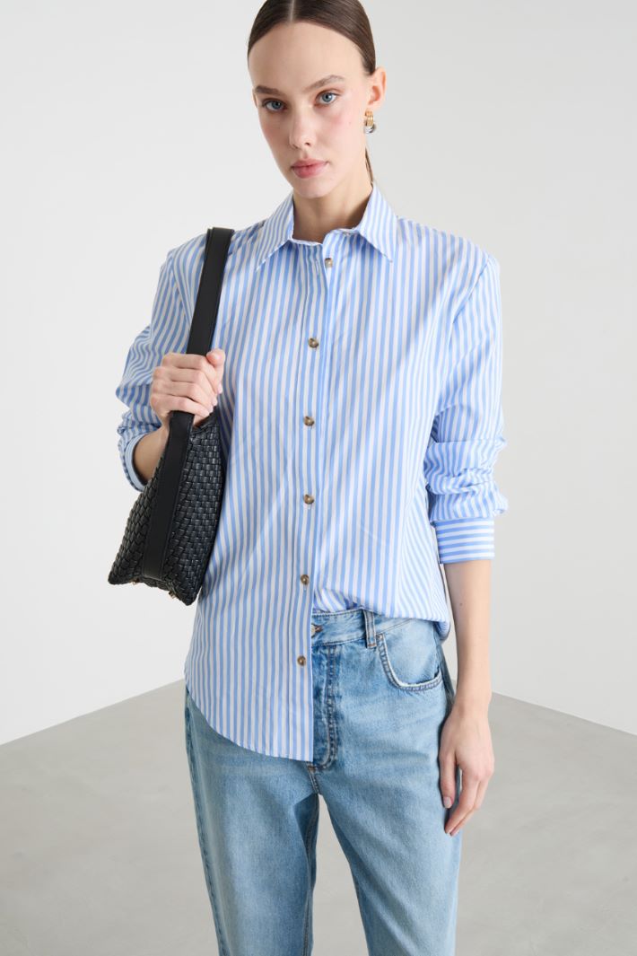 Oversized Poplin Shirt Intrend - 2