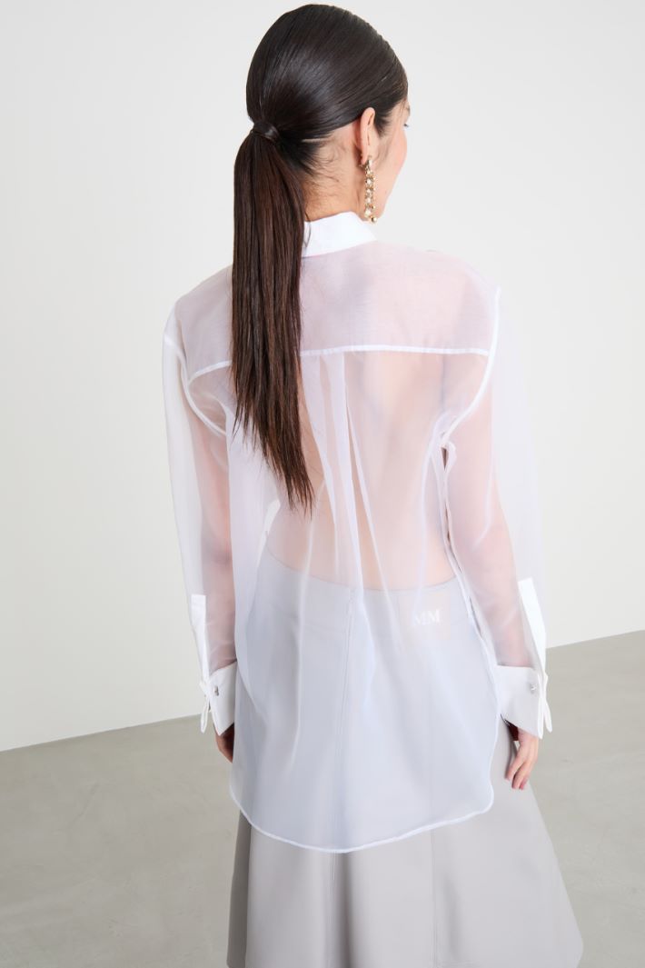 Camicia in organza con pannello Intrend - 4