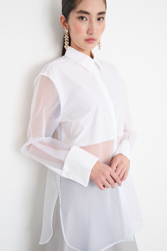 Camicia in organza con pannello Intrend - 3
