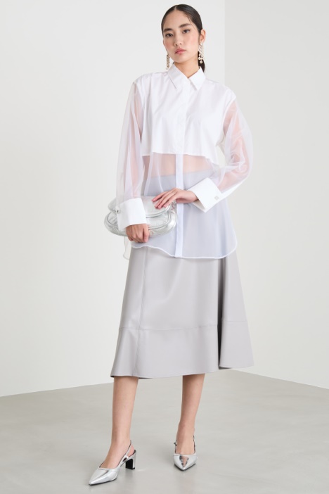 Camicia in organza con pannello Intrend