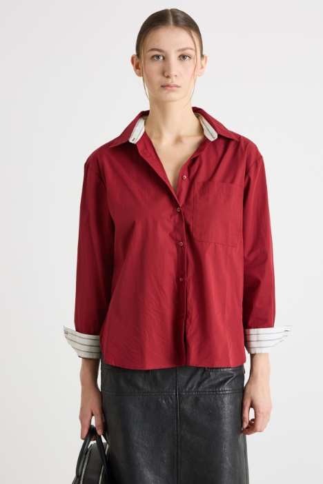 Oversized poplin shirt Intrend