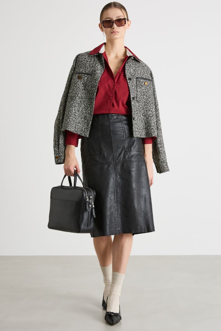 Oversized poplin shirt Intrend