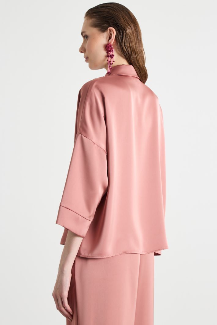 Camicia in raso fluido Intrend - 4