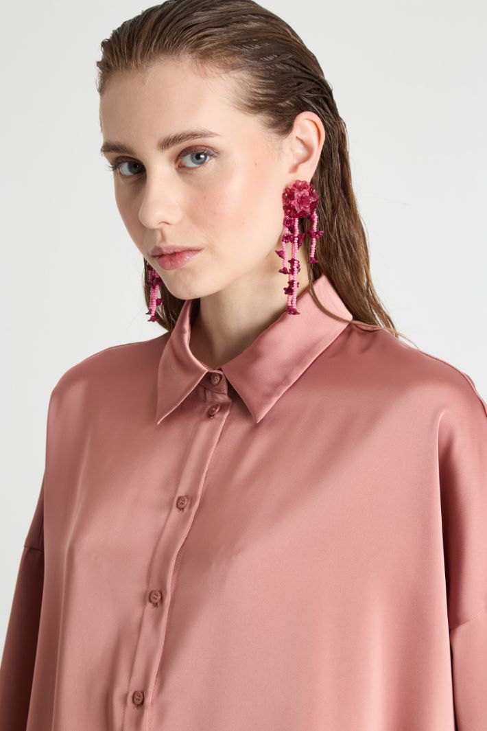 Camicia in raso fluido Intrend - 3