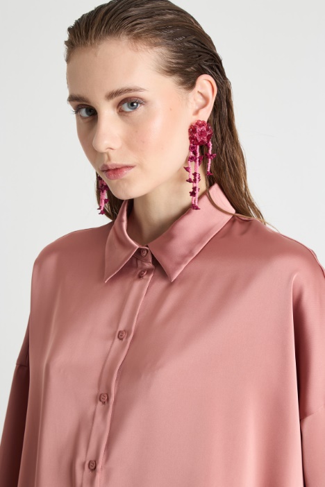 Camicia in raso fluido