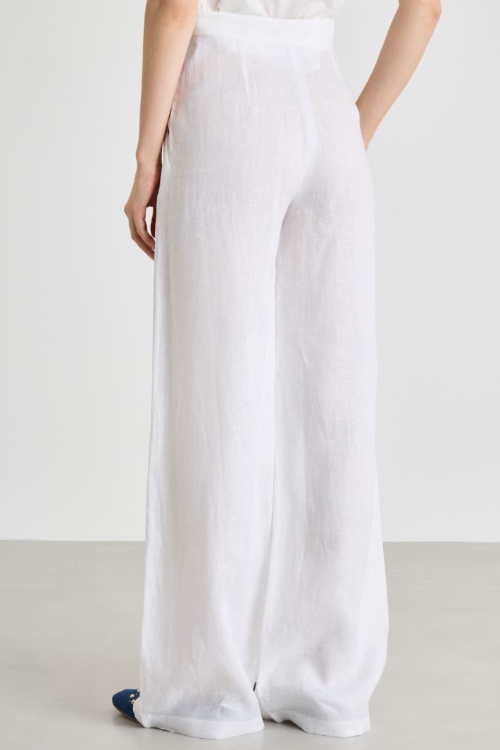 Pantalone ampio in tela Intrend - 4