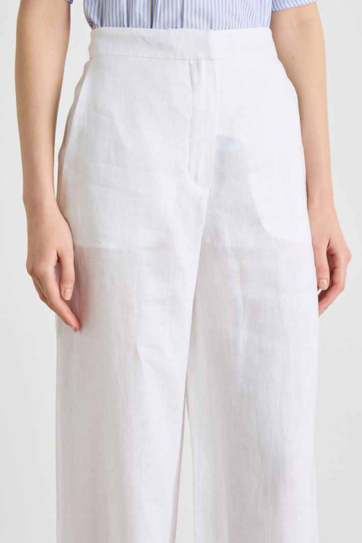 Pantalone ampio in tela Intrend - 3