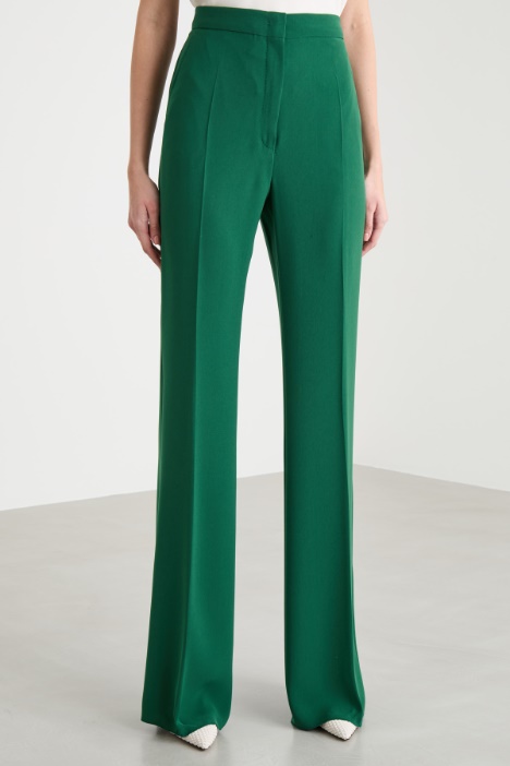 Pantalone fluido in cady