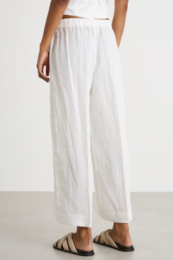Linen trousers Intrend - 4