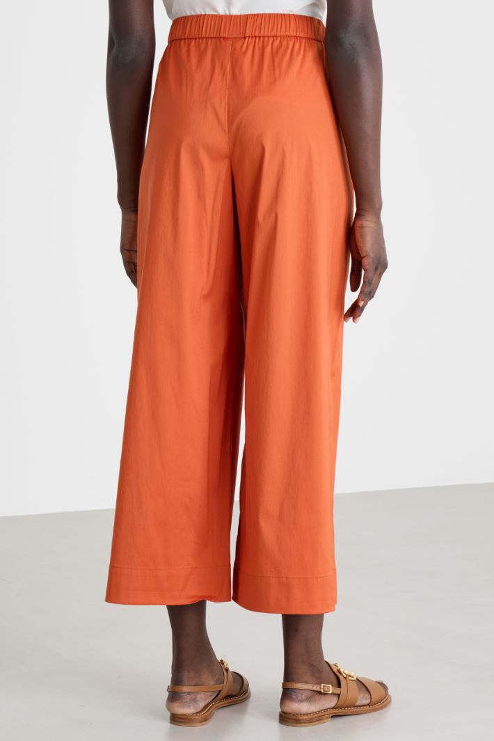 Pantalone in popeline stretch Intrend - 4
