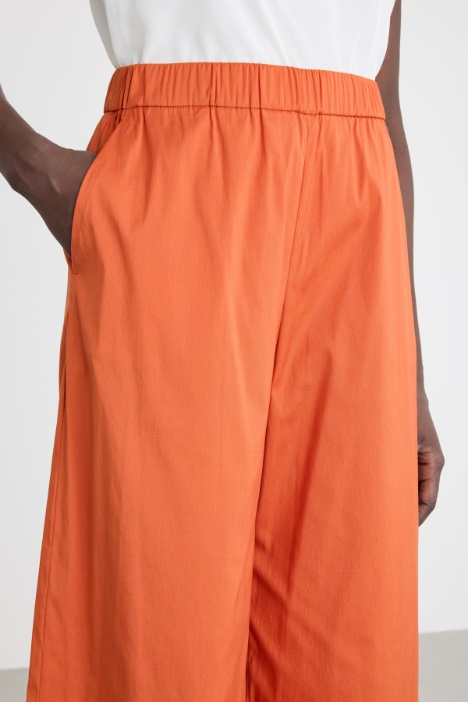 Pantalone in popeline stretch