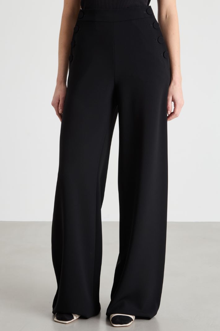 Wide-leg cady trousers Intrend - 2