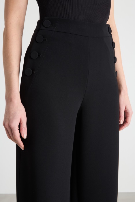 Pantalón ancho de cady