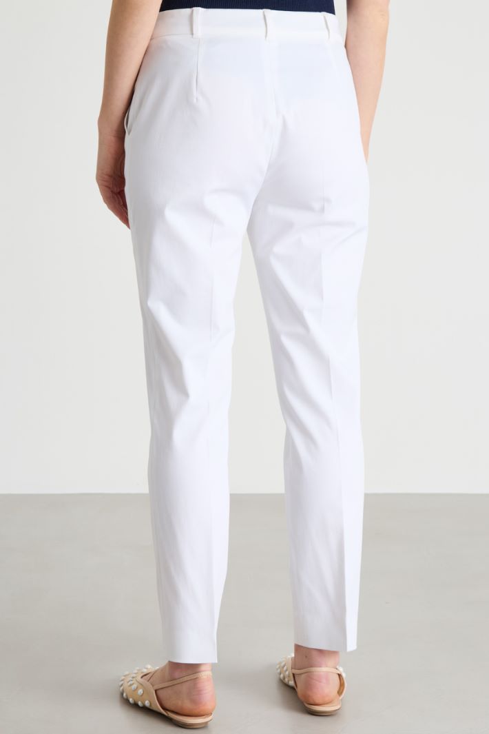 Pantalone sigaretta in gabardina Intrend - 4