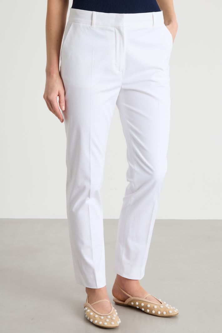 Pantalone sigaretta in gabardina Intrend - 2