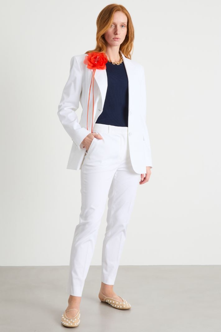 Pantalone sigaretta in gabardina Intrend