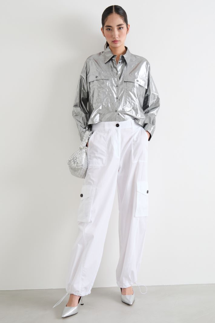 Poplin cargo trousers Intrend