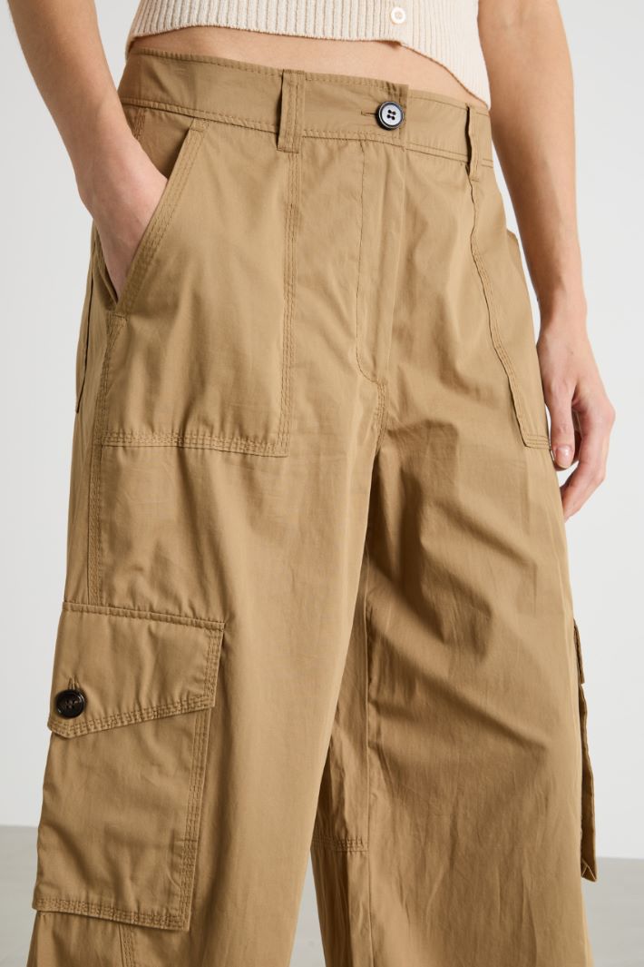 Poplin cargo trousers Intrend - 3