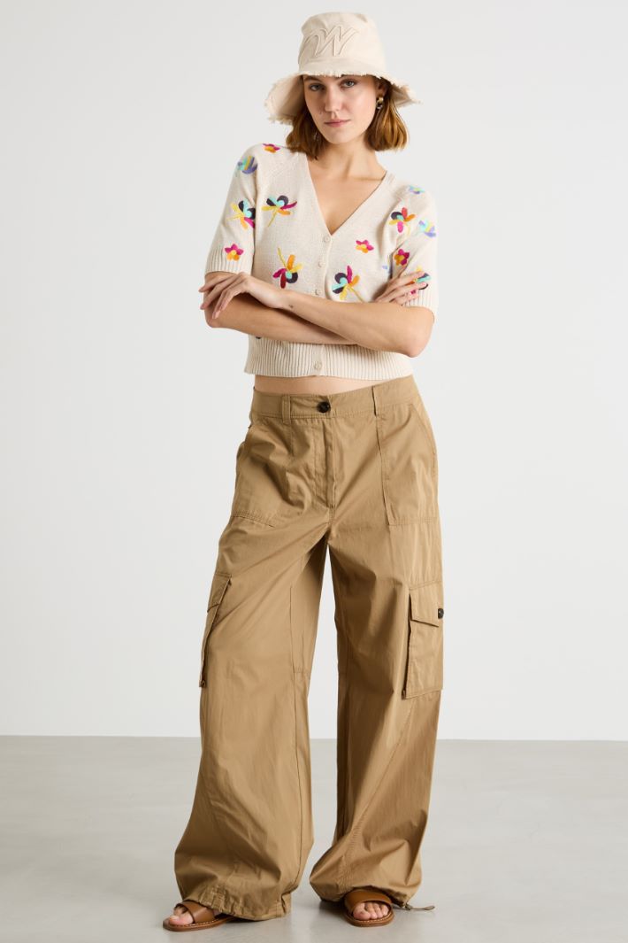 Poplin cargo trousers Intrend