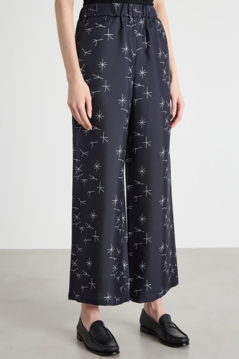Pantalone palazzo stampato