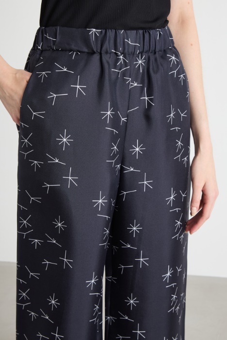 Pantalone palazzo stampato