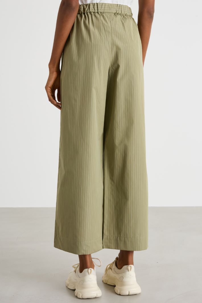 Pantalone dritto in popeline Intrend - 4