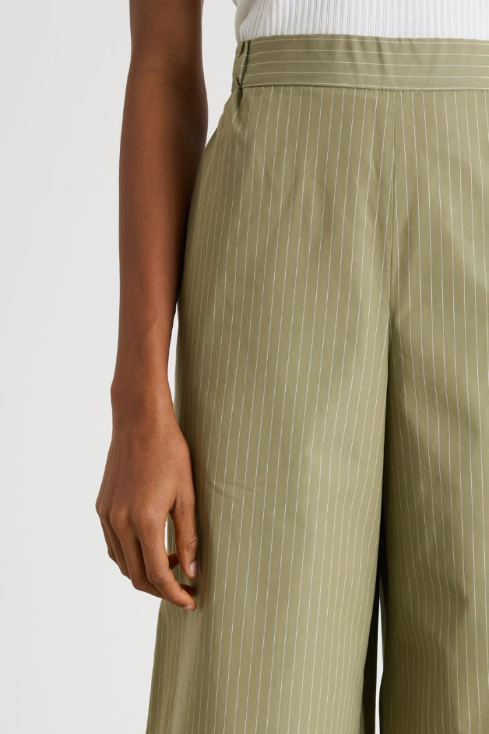 Pantalone dritto in popeline Intrend - 3