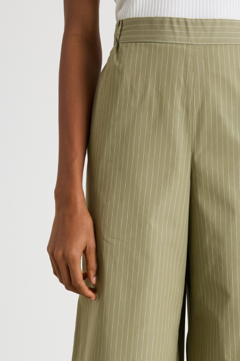 Pantalone dritto in popeline