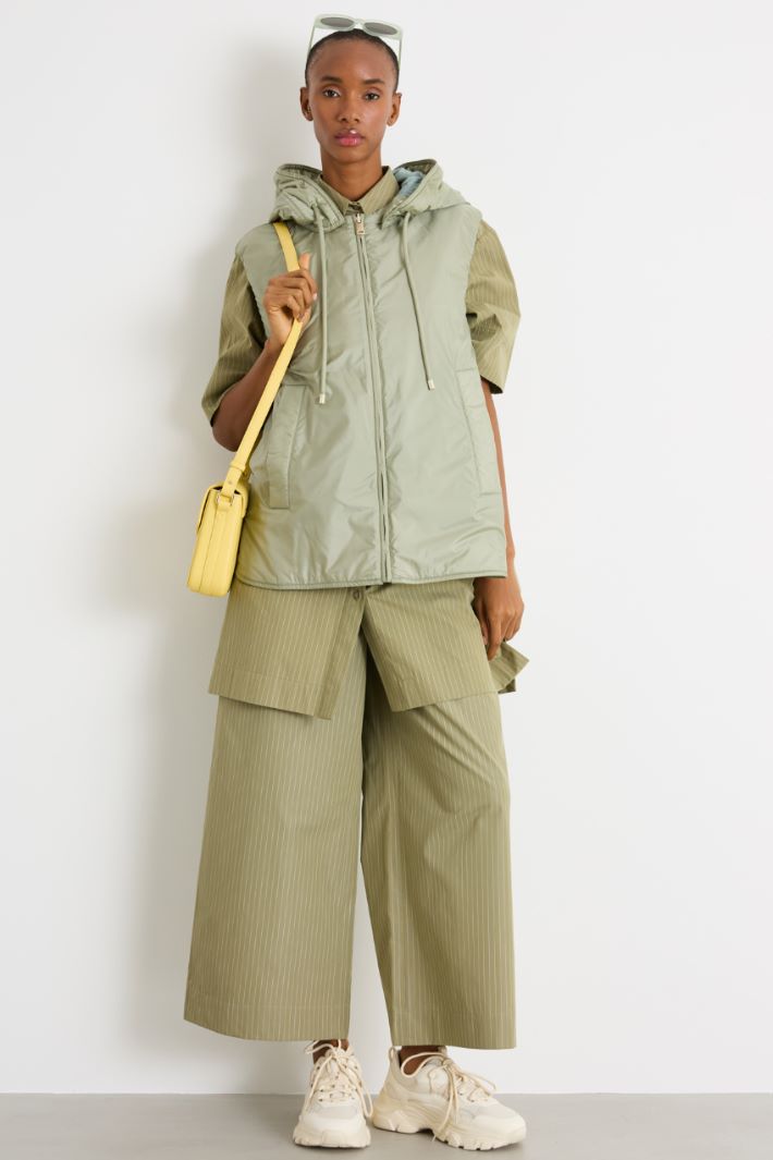 Pantalone dritto in popeline Intrend