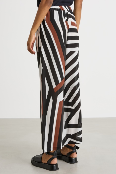 Pantalone palazzo stampato