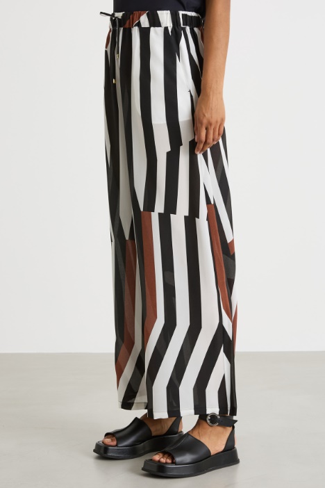 Pantalone palazzo stampato