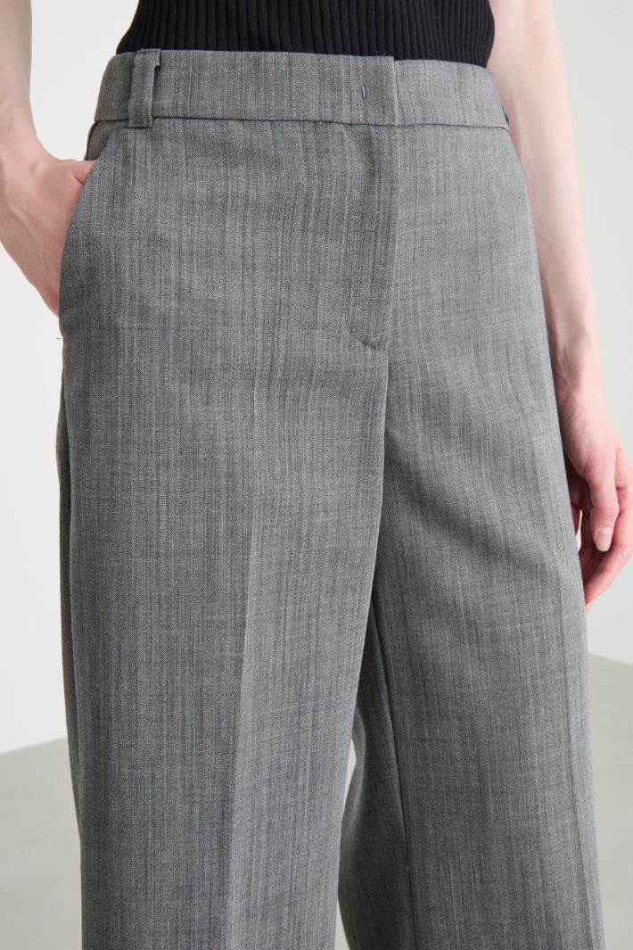Straight-fit wide-leg trousers Intrend - 3