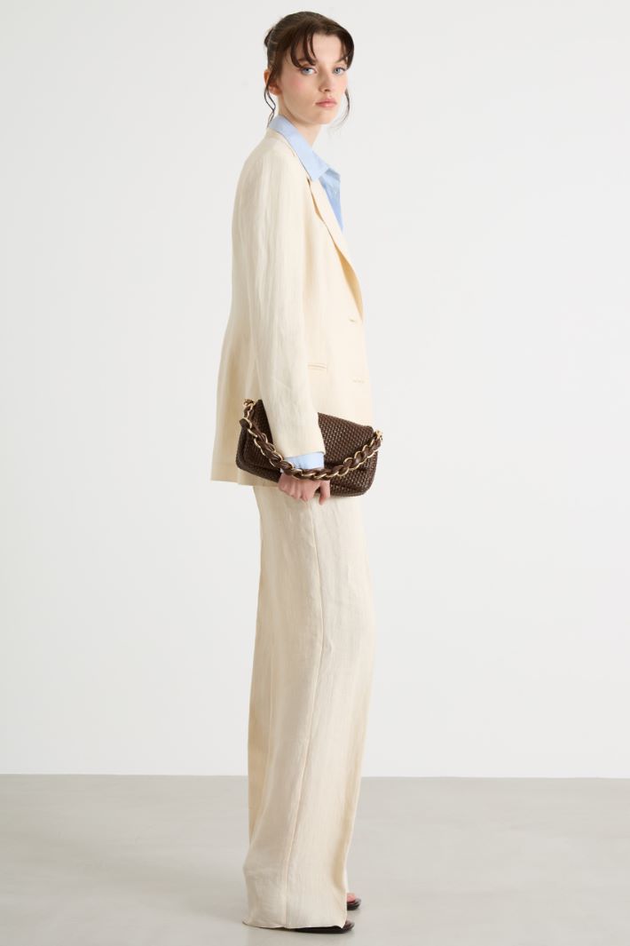 Linen Batavia Straight-Leg Trousers Intrend