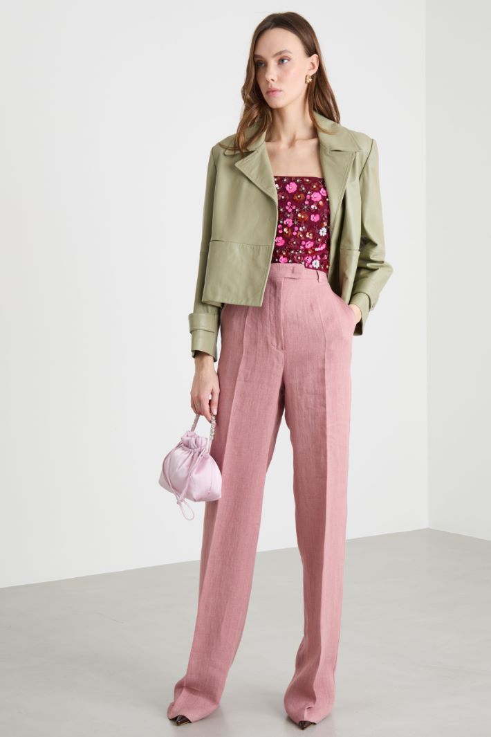 Pantalone dritto in batavia Intrend