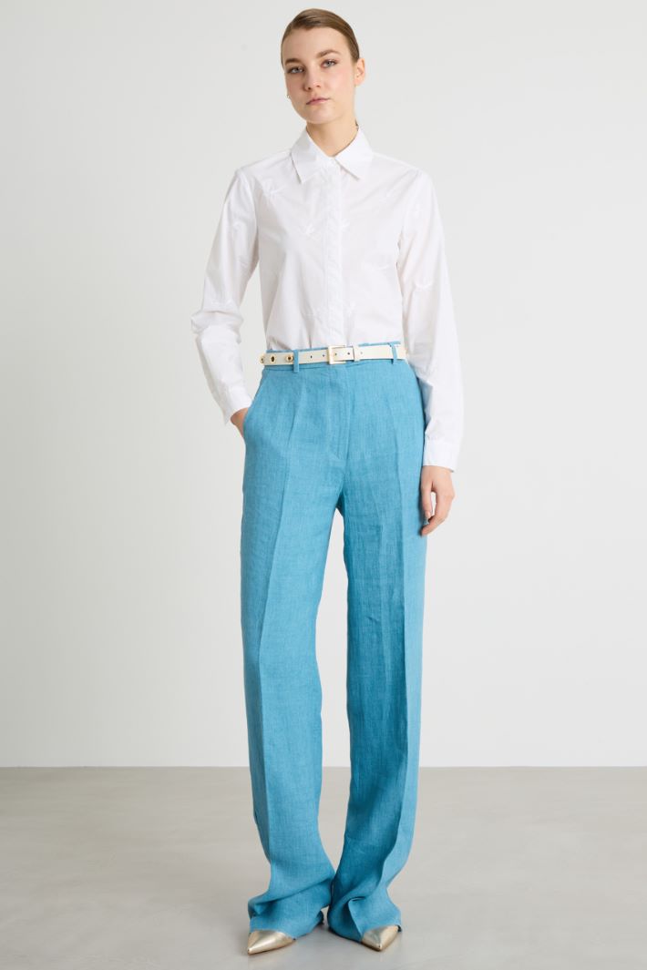 Pantalone dritto in batavia Intrend