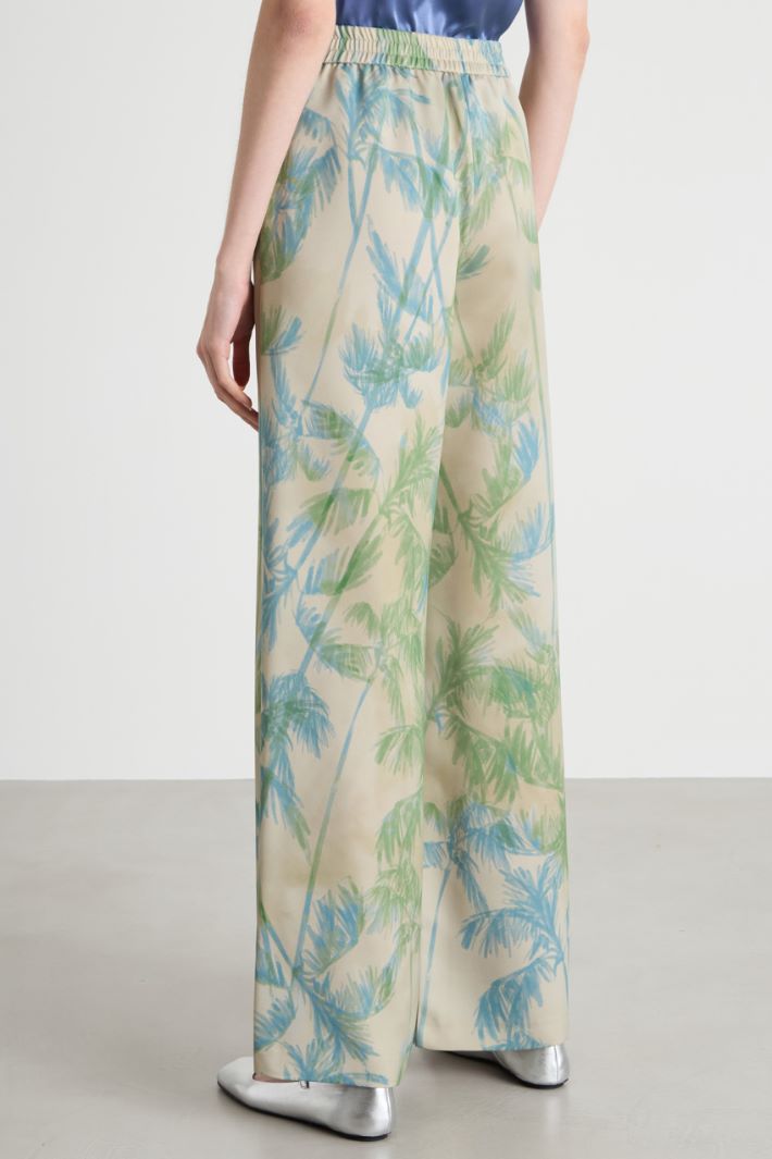 Satin palazzo trousers Intrend - 4
