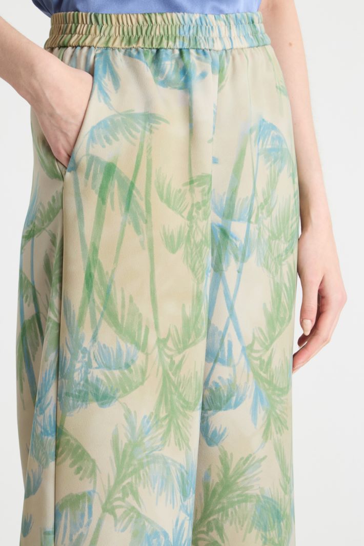 Satin palazzo trousers Intrend - 3