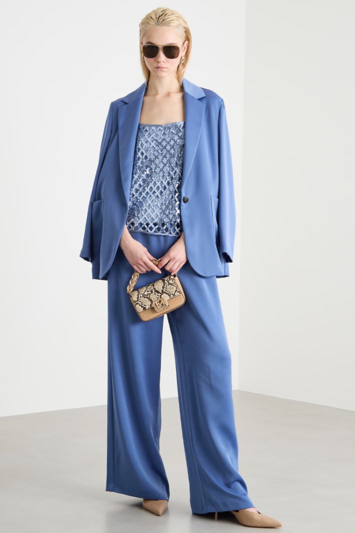 Satin palazzo trousers Intrend