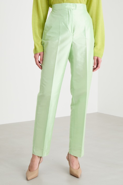 Pantalone in shantung