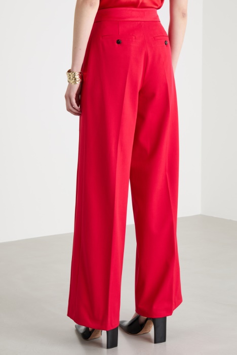 Pantalone tuxedo in cady