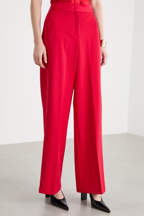 Pantalone tuxedo in cady