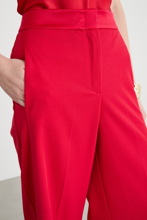 Pantalone tuxedo in cady