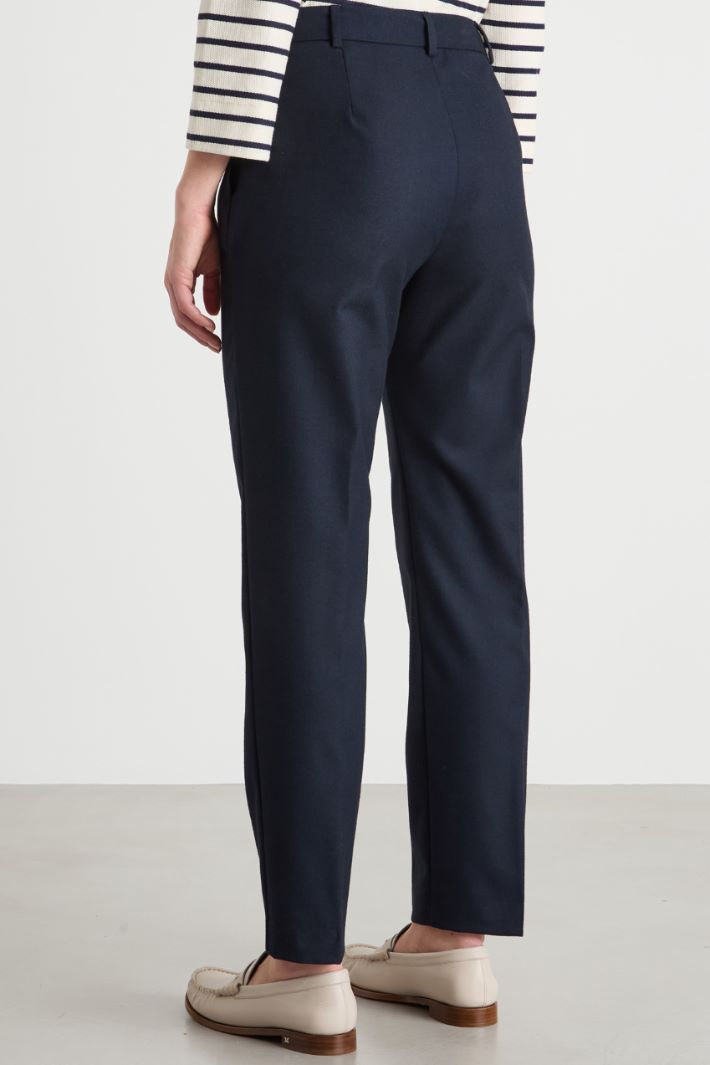 Straight flannel trousers Intrend - 4